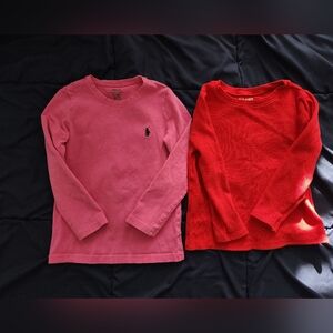 6 long sleeve shirts toddler girl 4T